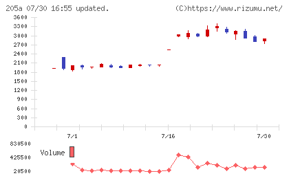 ロゴスホールディングスチャート