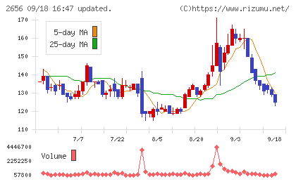 ベクターホールディングスチャート