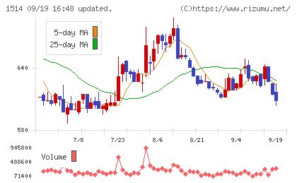 住石ホールディングスチャート