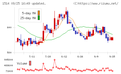 住石ホールディングスチャート