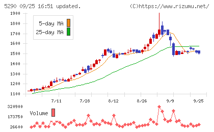 ベルテクスコーポレーションチャート