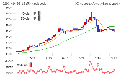 ベルテクスコーポレーションチャート