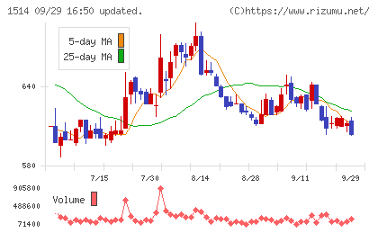 住石ホールディングスチャート