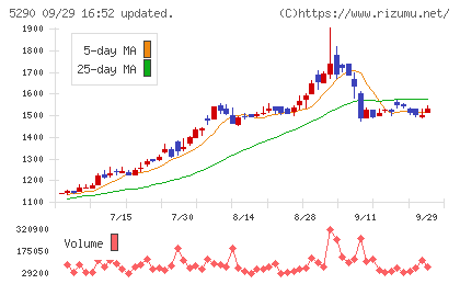 ベルテクスコーポレーションチャート