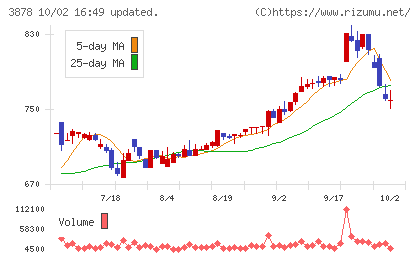 巴川コーポレーションチャート