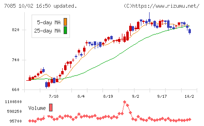 カーブスホールディングスチャート