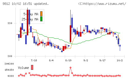テーオーホールディングスチャート