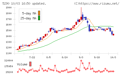 ベルテクスコーポレーションチャート