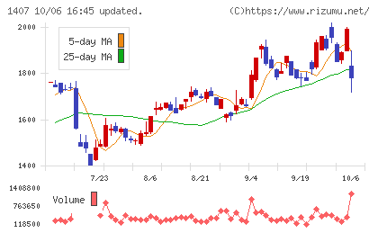 ウエストホールディングスチャート