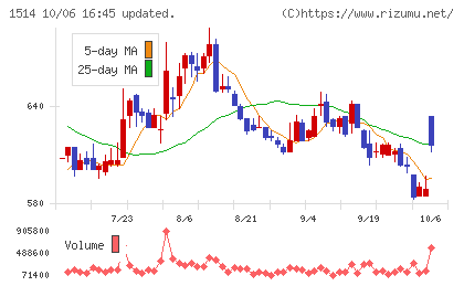 住石ホールディングスチャート