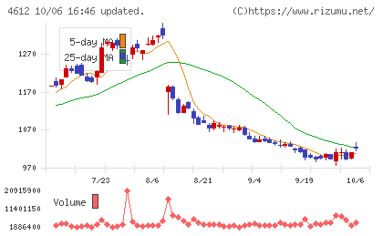 日本ペイントホールディングスチャート