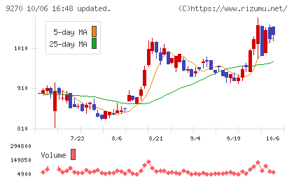 バリュエンスホールディングスチャート