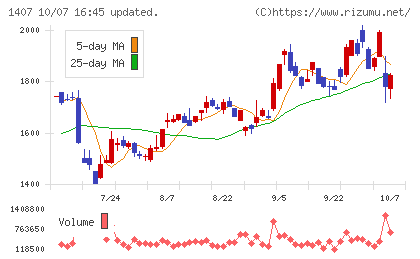 ウエストホールディングスチャート