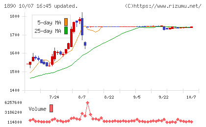 東洋建設チャート