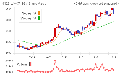 日本システム技術チャート