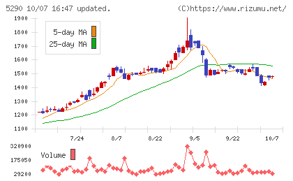 ベルテクスコーポレーションチャート