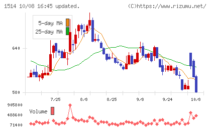 住石ホールディングスチャート