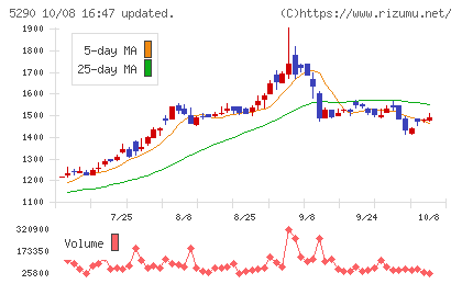 ベルテクスコーポレーションチャート