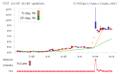 テノ.ホールディングスチャート