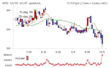 サニックスホールディングスチャート