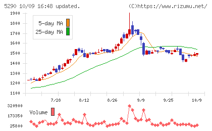 ベルテクスコーポレーションチャート