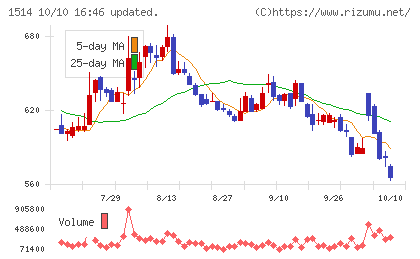 住石ホールディングスチャート