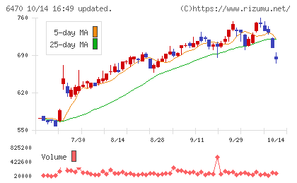 大豊工業チャート