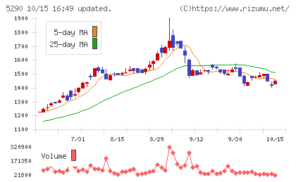 ベルテクスコーポレーションチャート