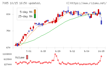 カーブスホールディングスチャート