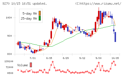バリュエンスホールディングスチャート