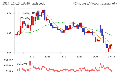 住石ホールディングスチャート