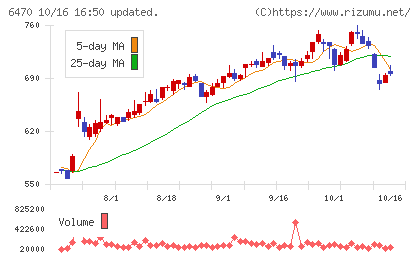 大豊工業チャート