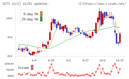 バリュエンスホールディングスチャート