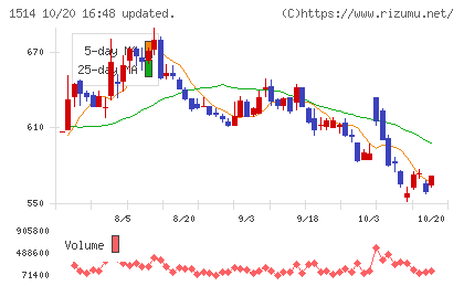 住石ホールディングスチャート