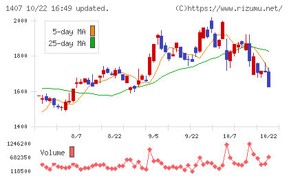 ウエストホールディングスチャート