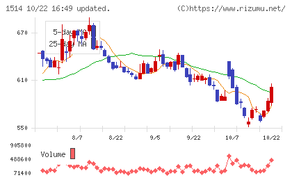 住石ホールディングスチャート