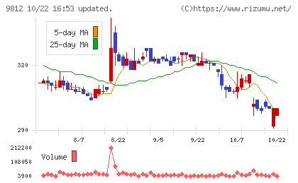 テーオーホールディングスチャート