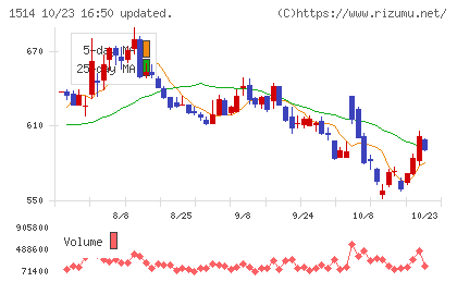住石ホールディングスチャート