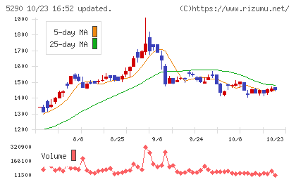 ベルテクスコーポレーションチャート