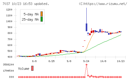 テノ.ホールディングスチャート
