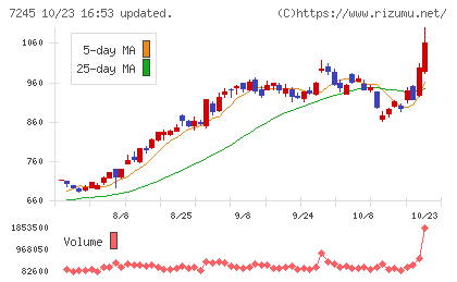 大同メタル工業チャート