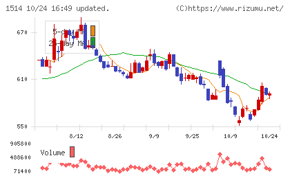 住石ホールディングスチャート