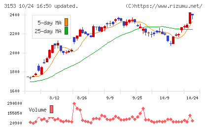 八洲電機チャート
