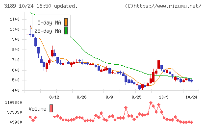 ANAPホールディングスチャート