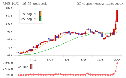 大同メタル工業チャート