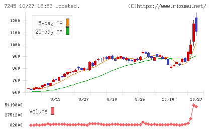 大同メタル工業チャート