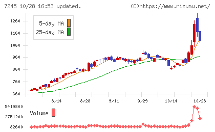 大同メタル工業チャート