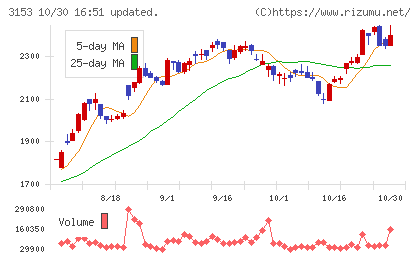 八洲電機チャート