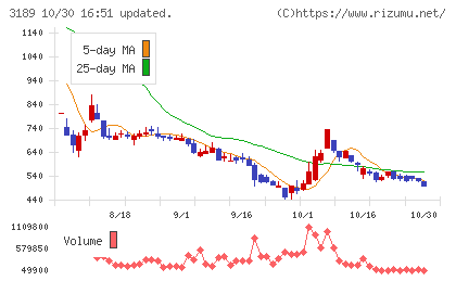 ＡＮＡＰホールディングスチャート