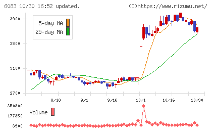 ERIホールディングスチャート